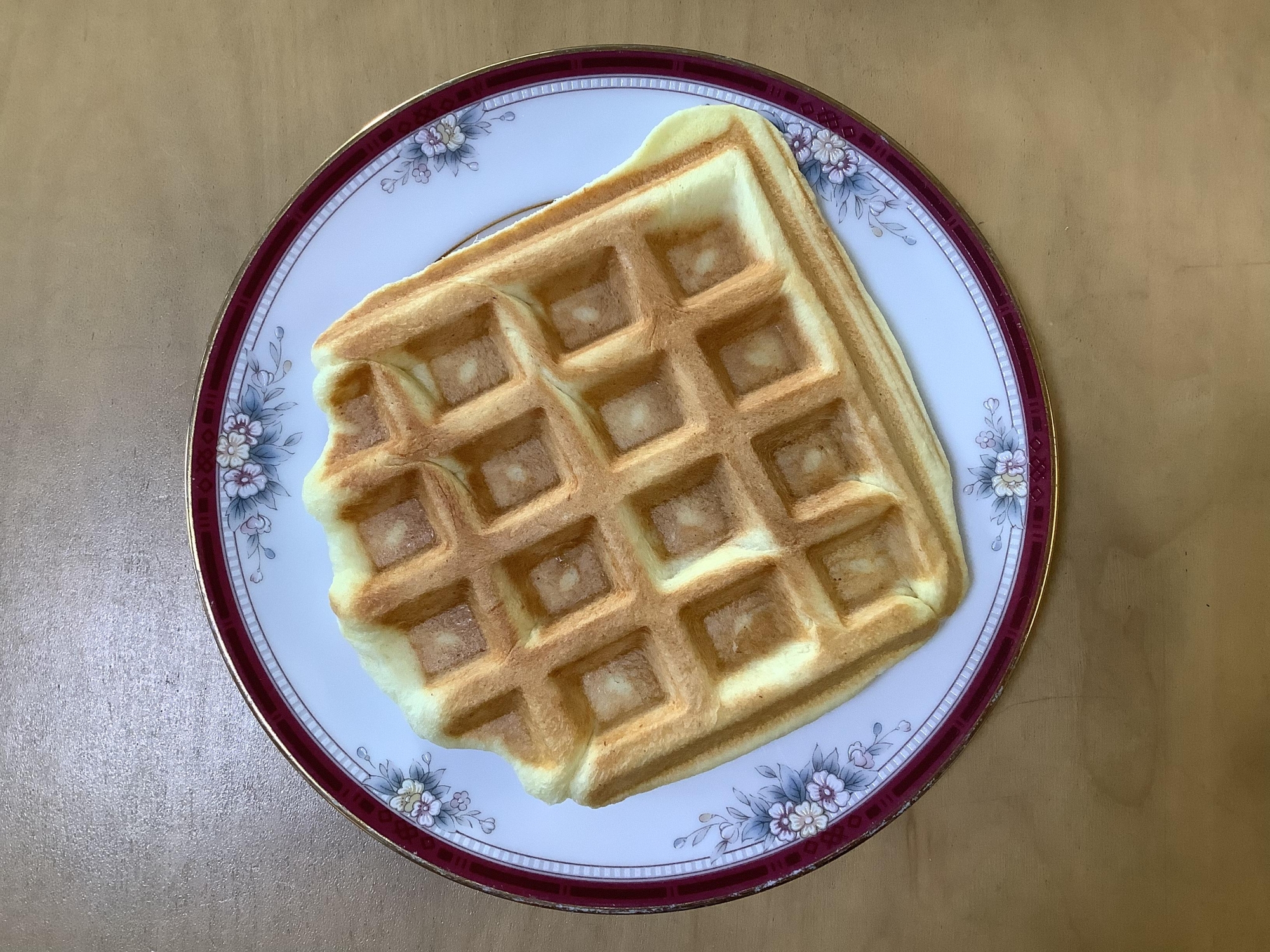 ホームベーカリー使用 基本のベルギーワッフル