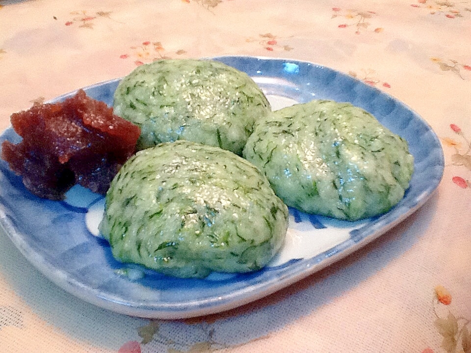 餅つき機de 春の香り♪よもぎ餅