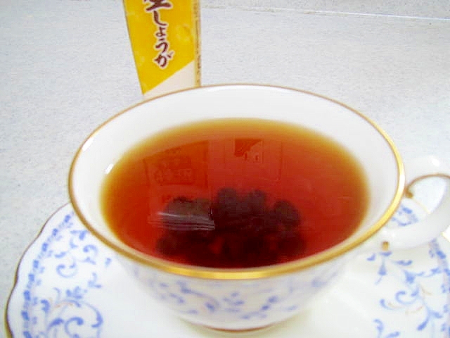 甘納豆の紅茶
