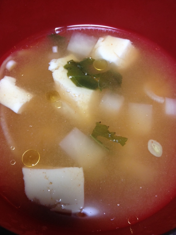 大根と豆腐のキムチ汁