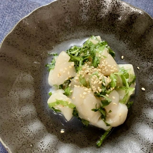 ホタテの薬味和え