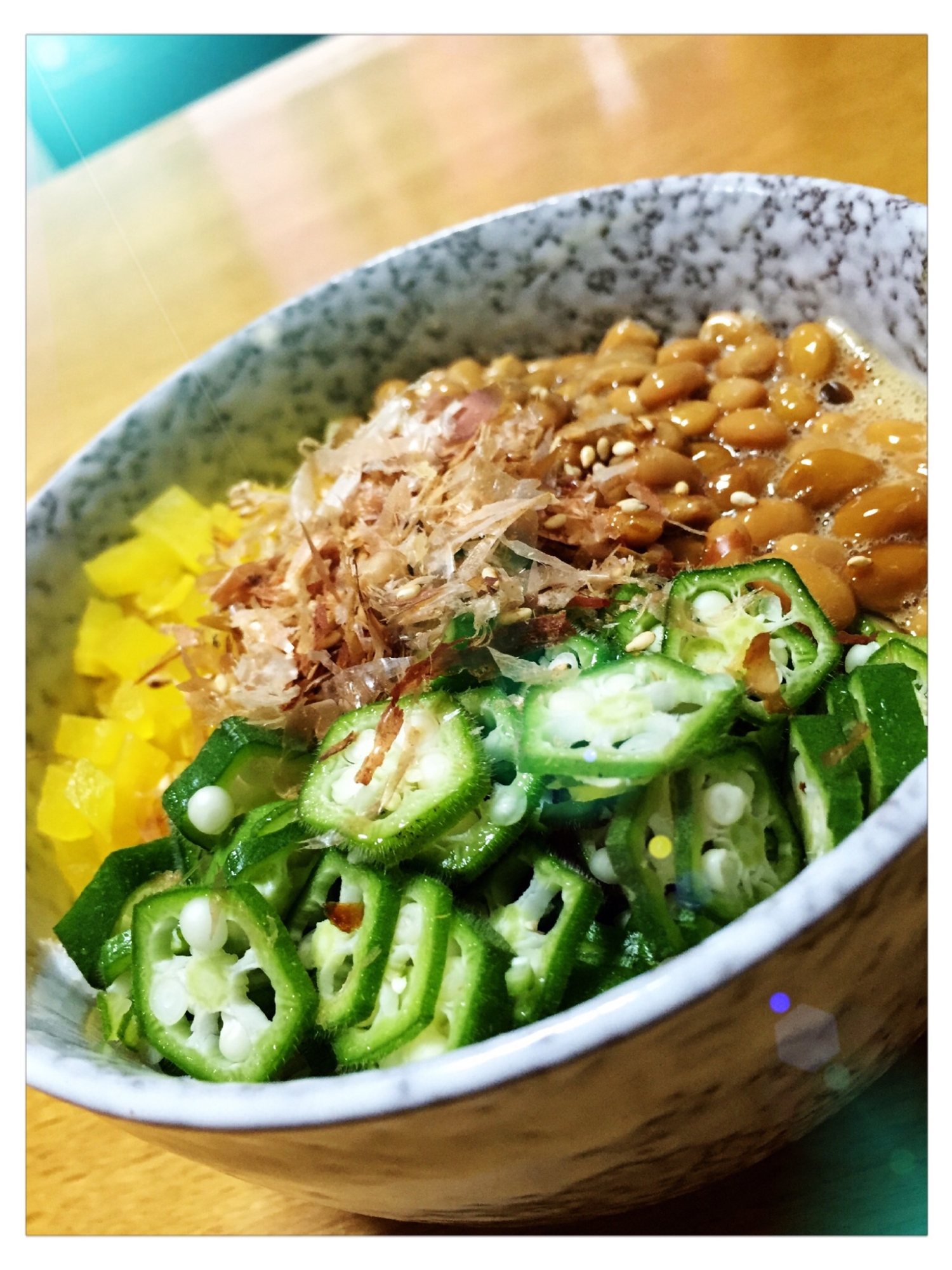 夏バテにも！簡単ヘルシーねばねば丼^ - ^