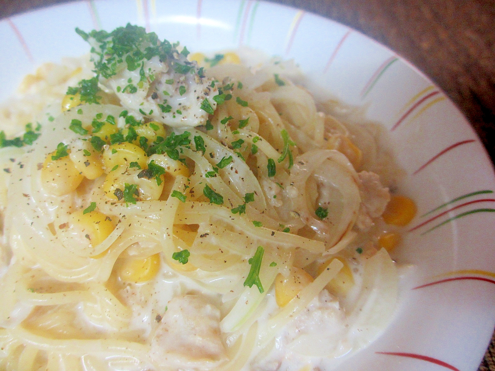 牛乳でツナとコーンのクリームパスタ レシピ 作り方 By Mococo05 楽天レシピ