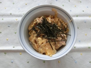 親子丼、塩こうじ入り♪