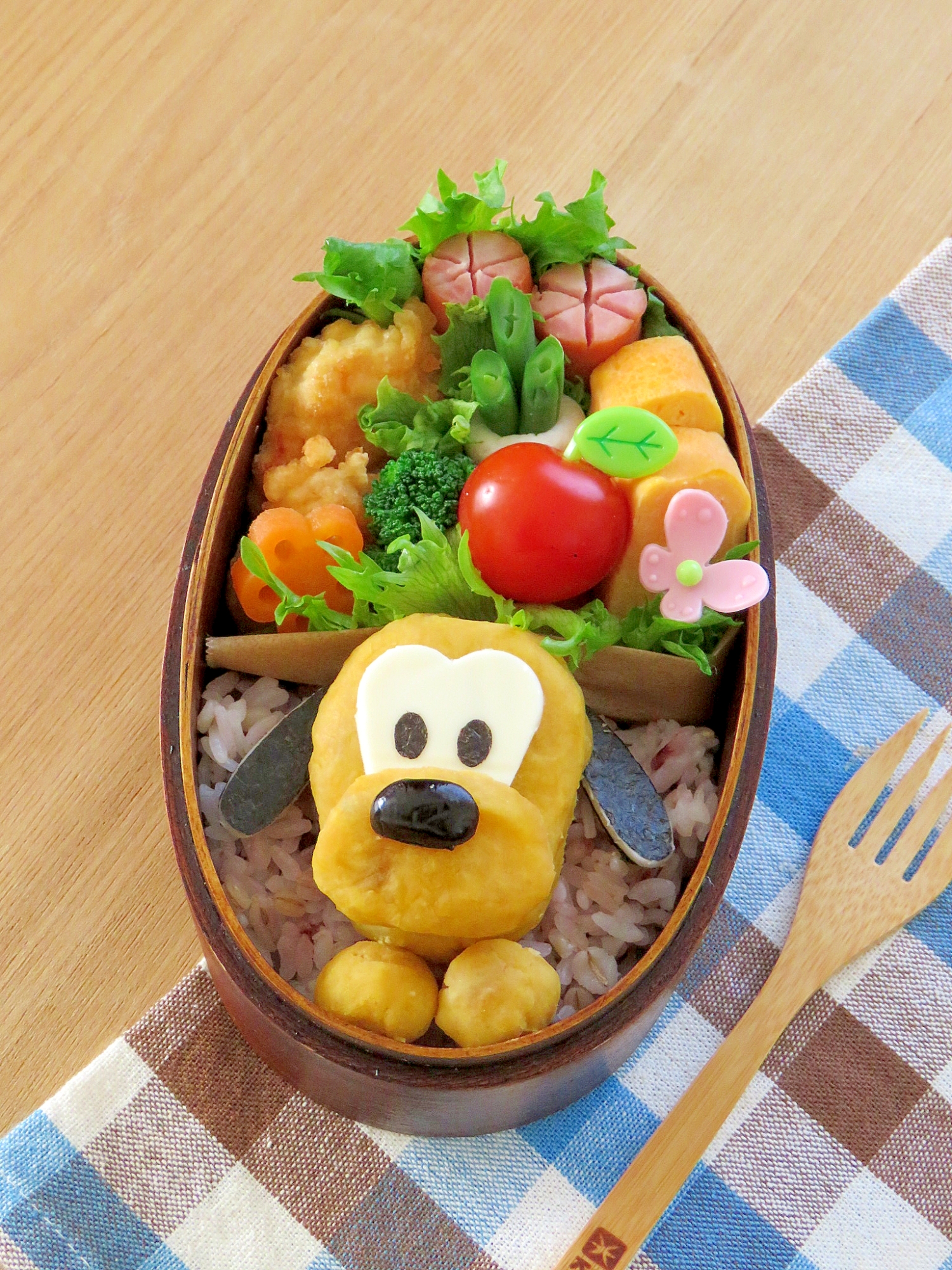 簡単キャラ弁☆サツマイモDEプルートのお弁当♪