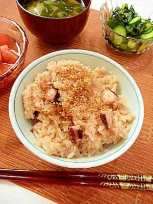 炊飯器で作る☆ぷりぷり感が旨い！「たこ飯」