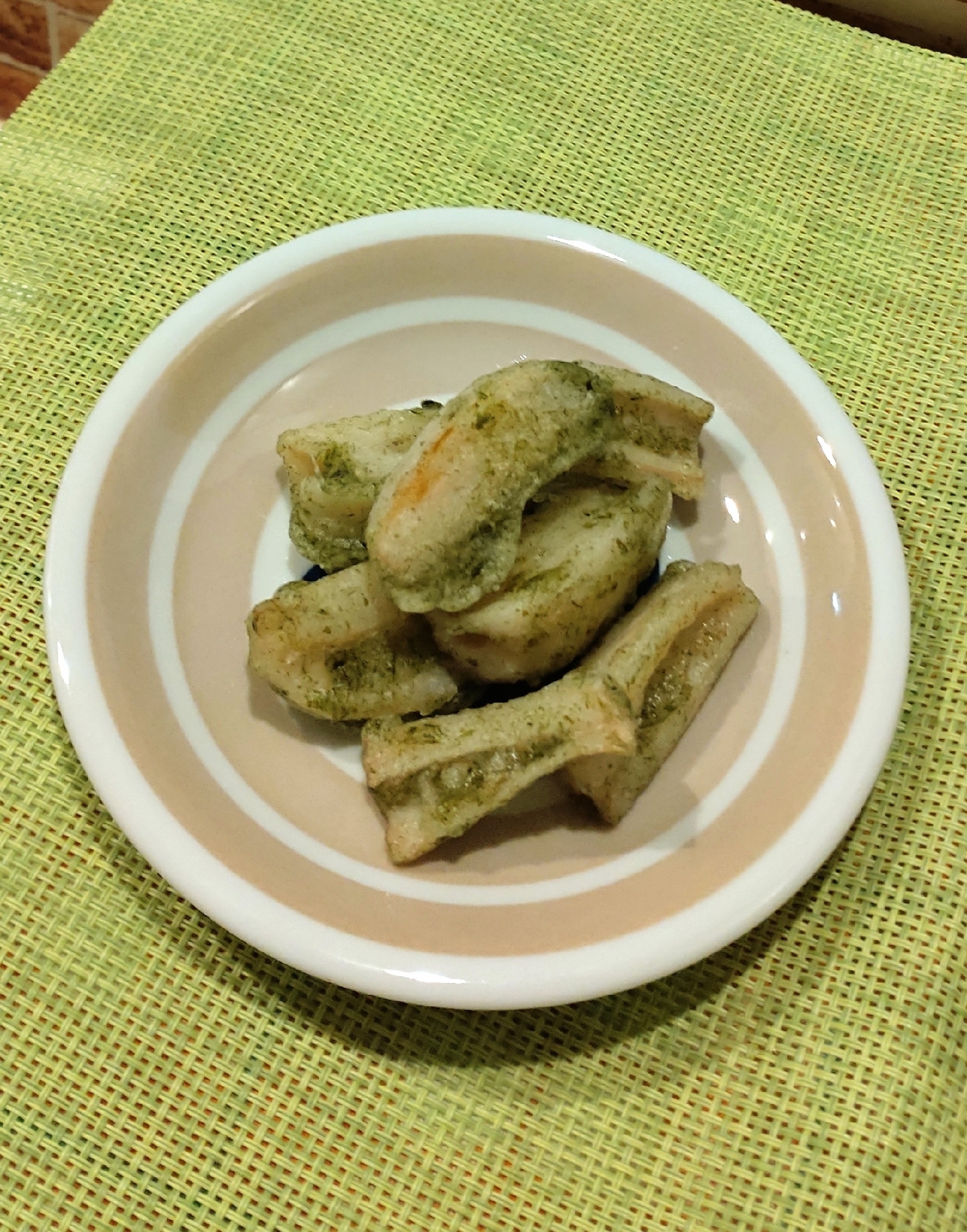 れんこんの磯部揚げ