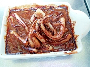 イカのゲソの肝焼き