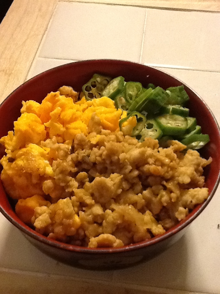 簡単三色丼