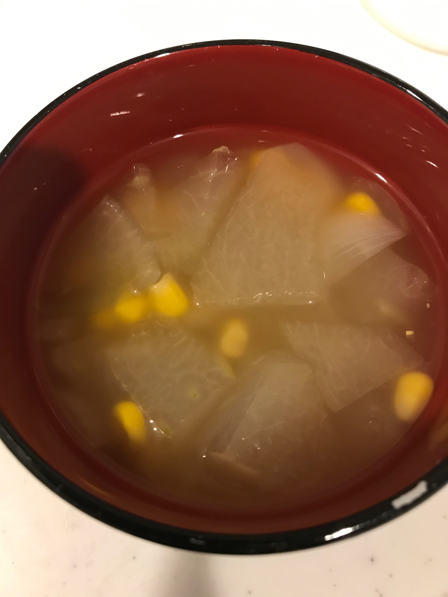 冬瓜とコーンのスープ