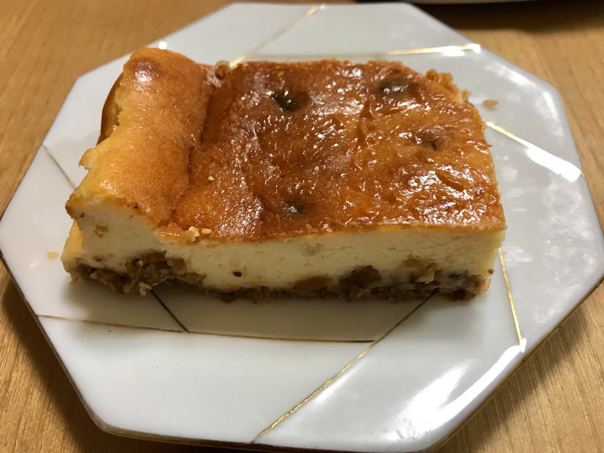 グラノーラでチーズケーキ