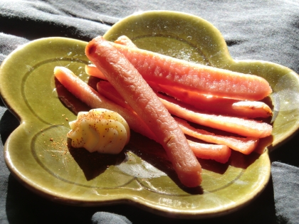 トースターで焼くだけ！魚肉ソーセージスティック★