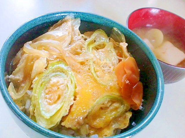 サッと作れる たまご丼