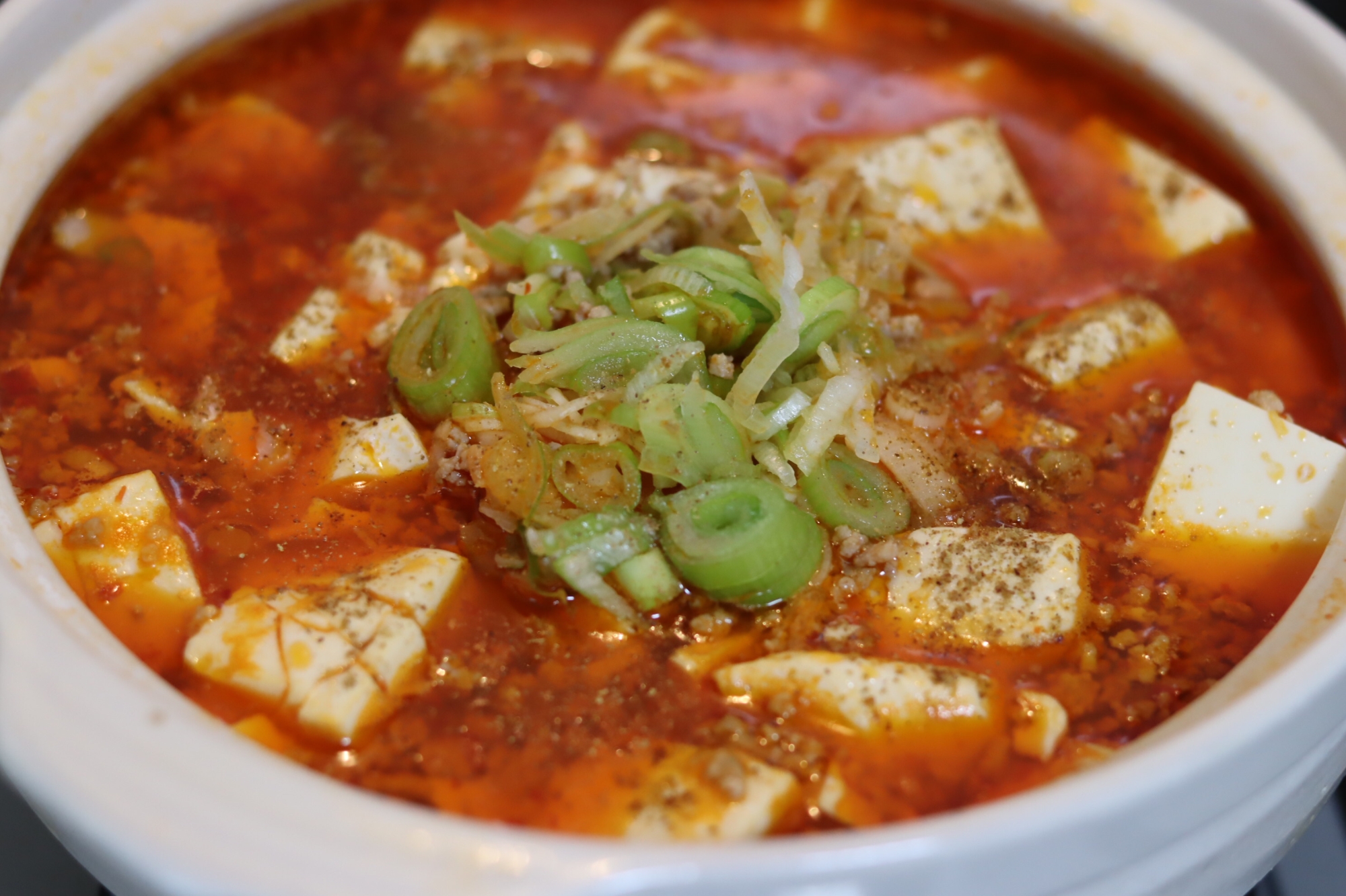 土鍋でぐつぐつ麻婆豆腐