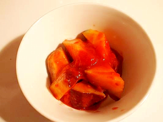 素朴☆薩摩芋のトマト煮込み