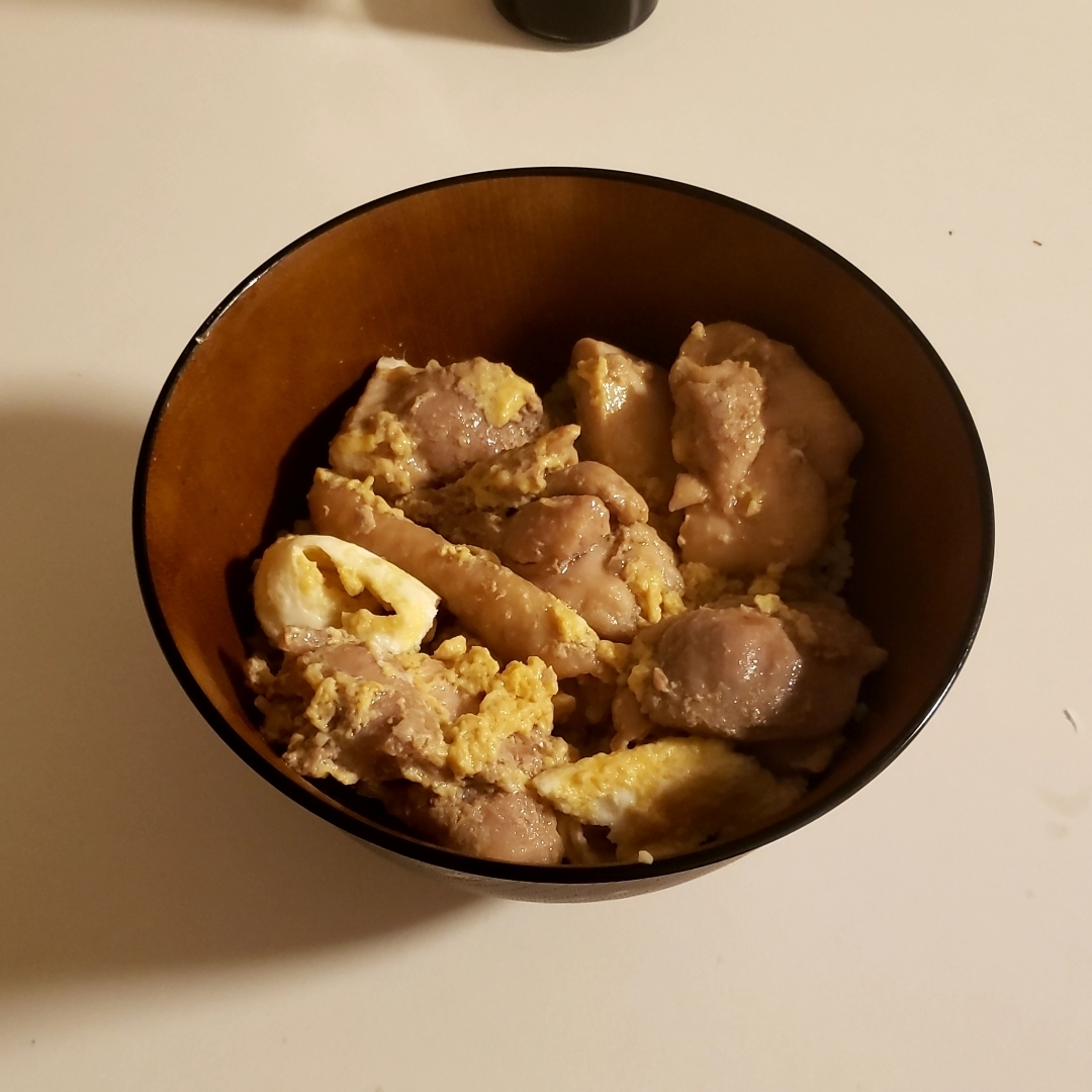 めんつゆで☆親子丼