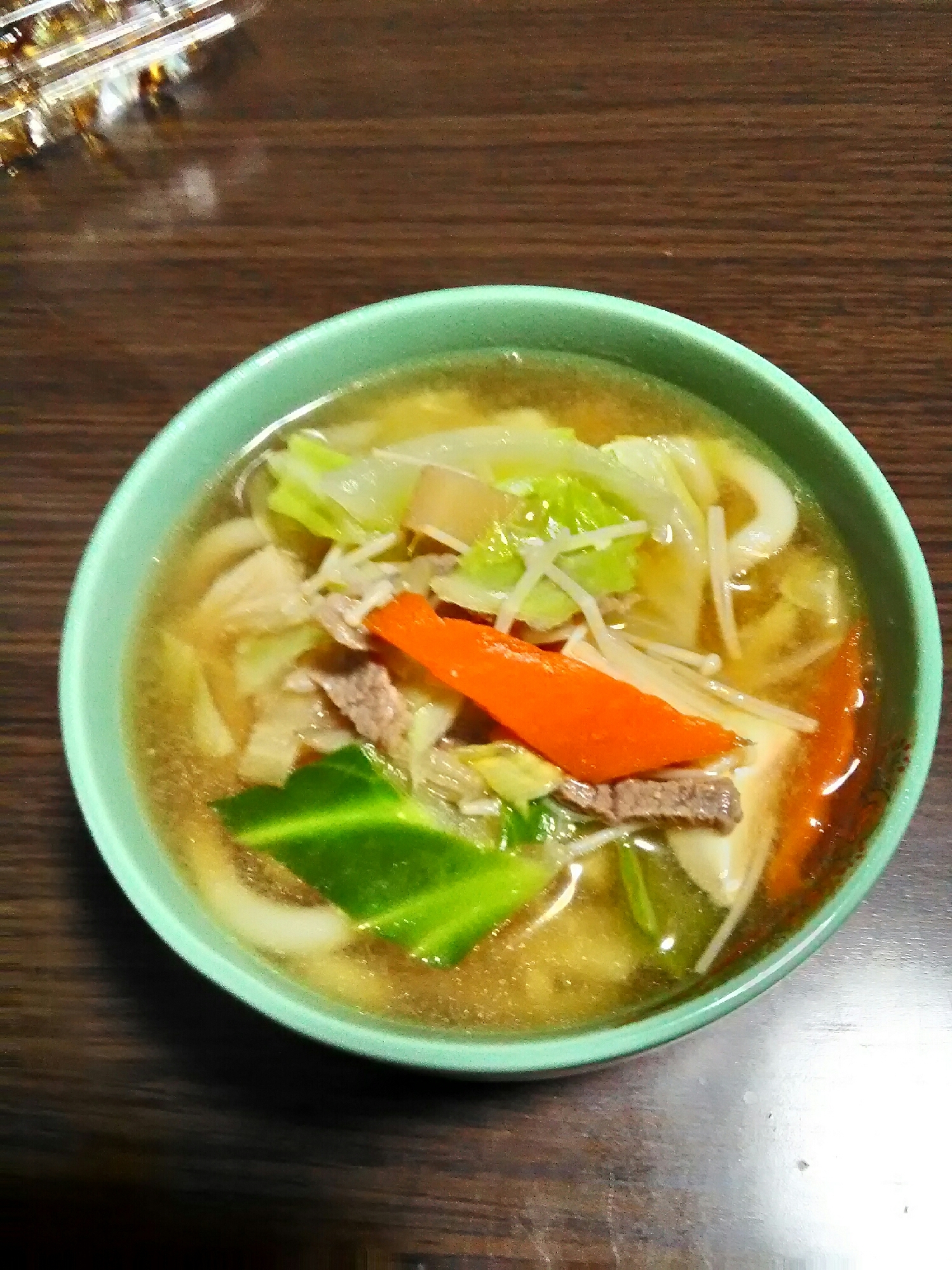 簡単！アツアツ牛肉汁うどん