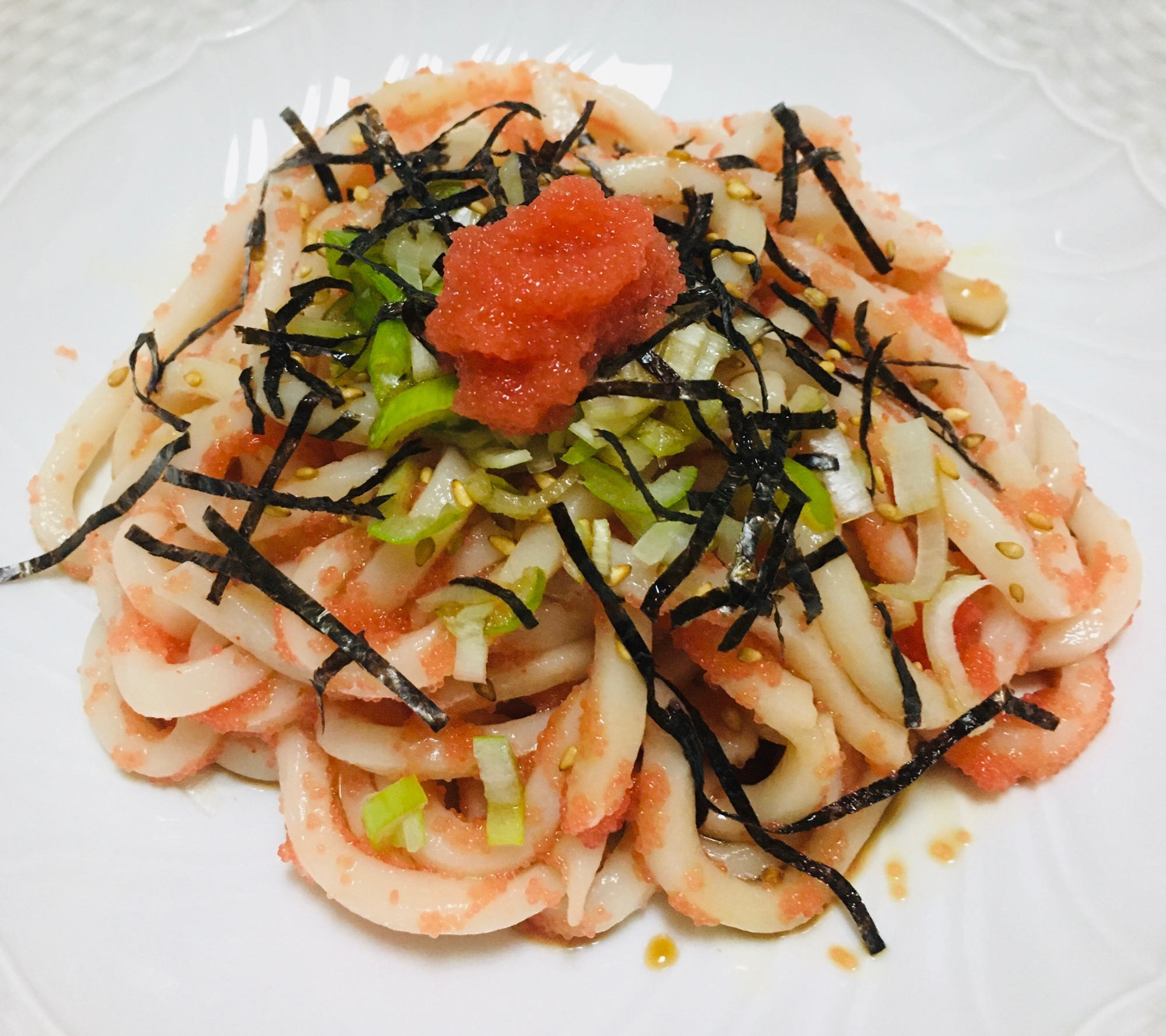 簡単レシピ 明太子うどん