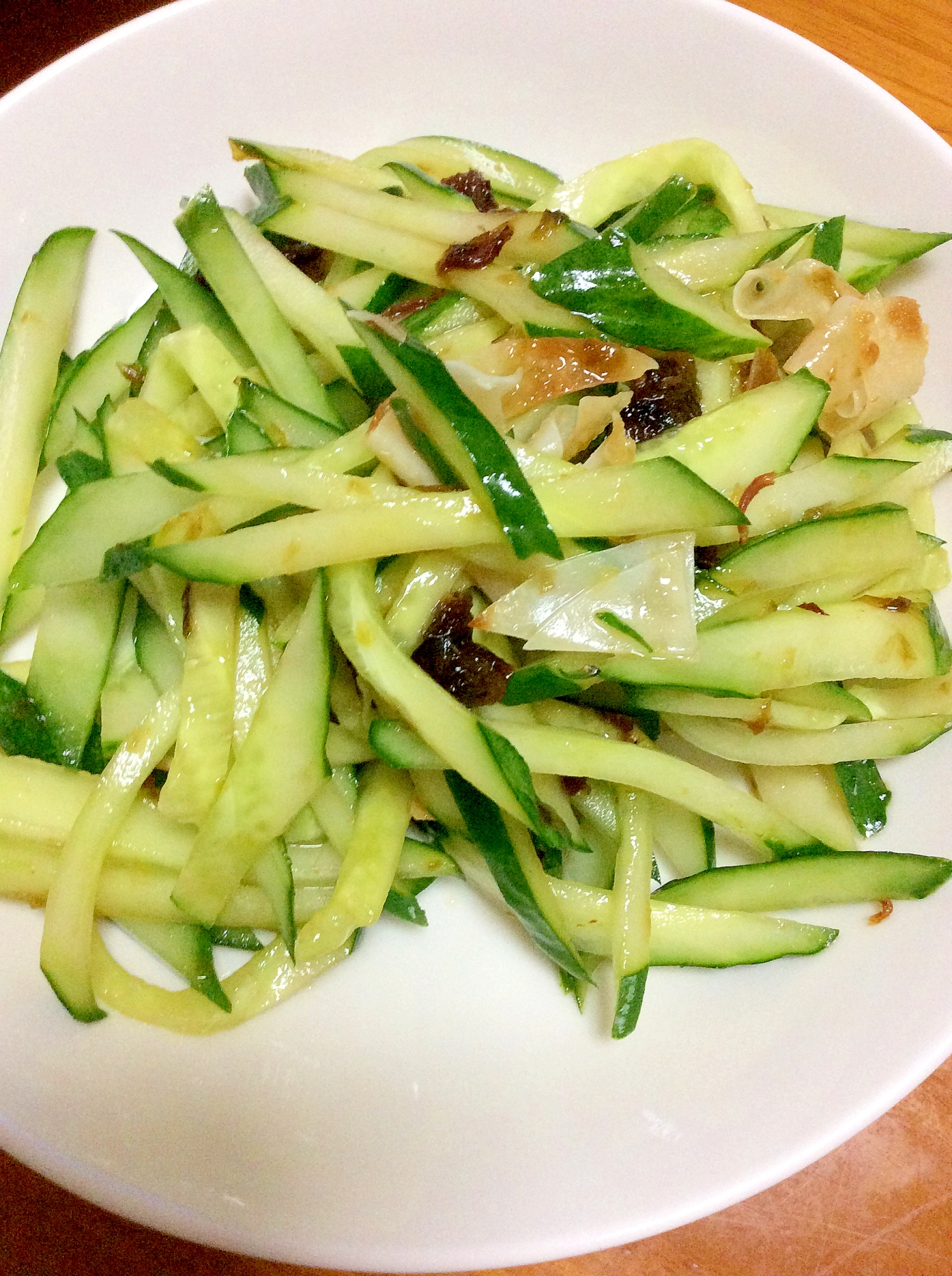 きゅうり餃子の皮海苔佃煮