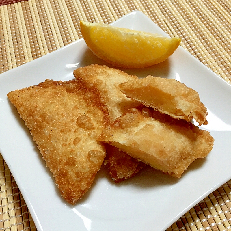 余った餃子の皮で!じゃがいもと明太子のサモサ風♪