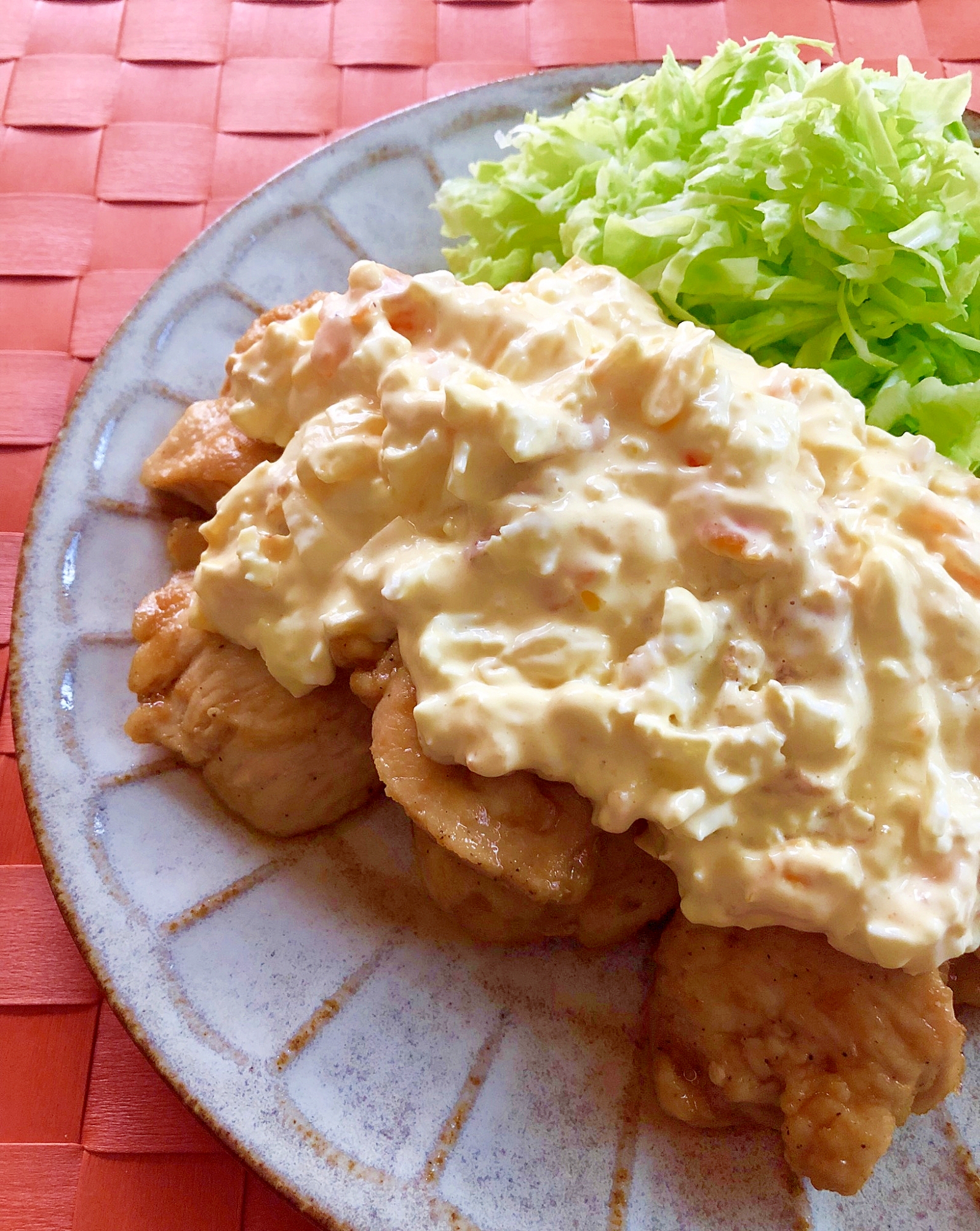 フライパンで！鶏むね肉の揚げないチキン南蛮風