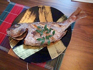 オーブン鯛