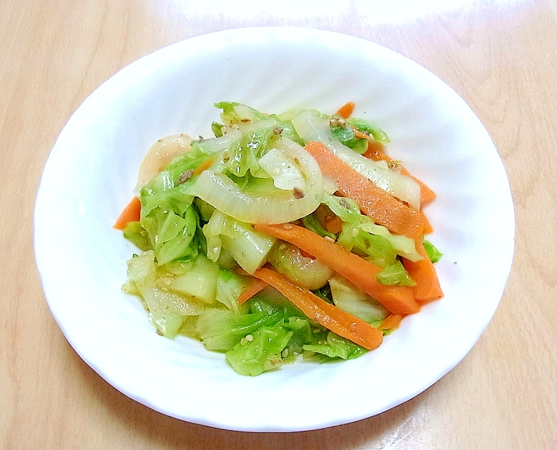 ジンギスカン味の野菜炒め