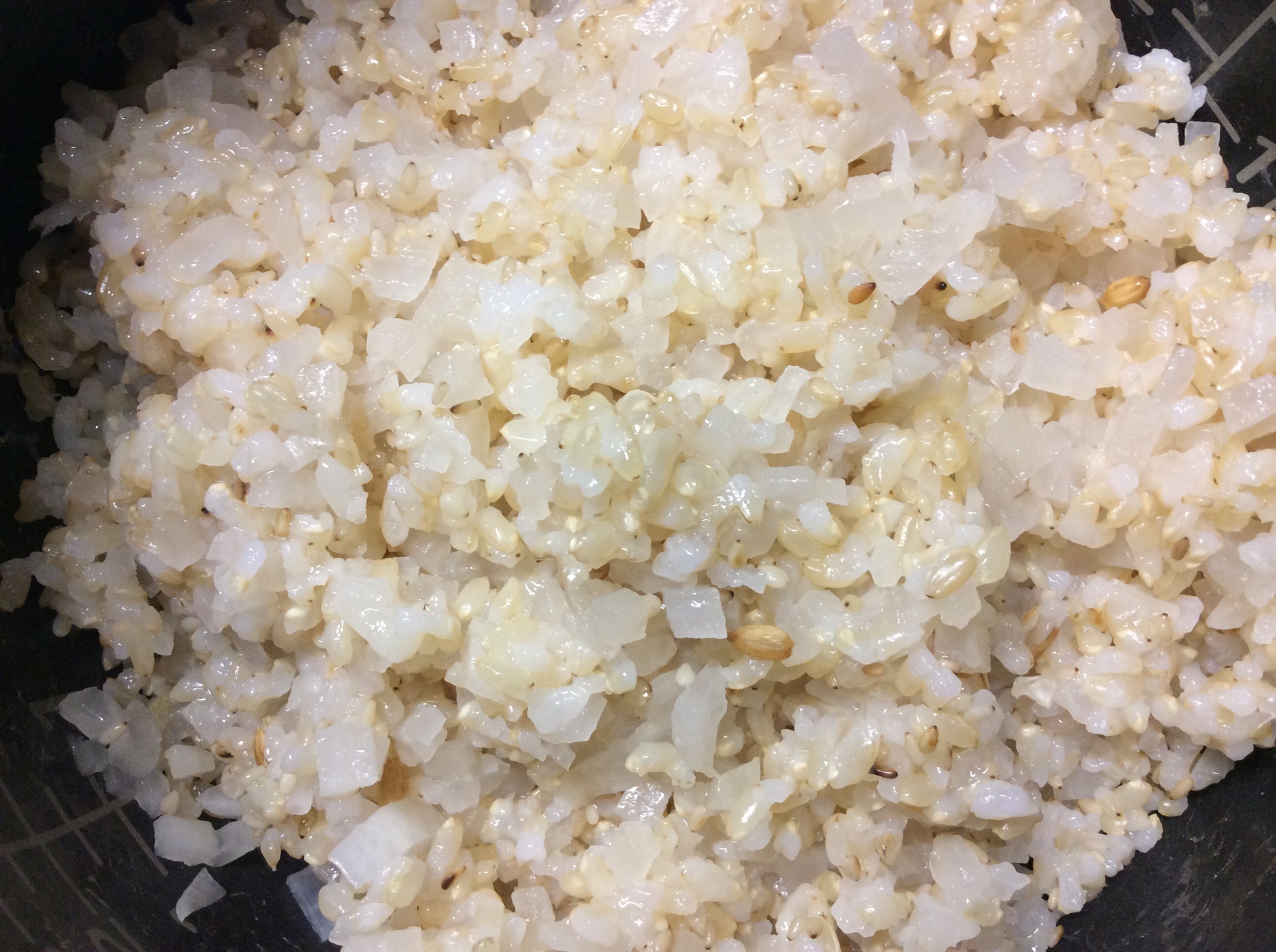 大根もち米ごま入り玄米ご飯