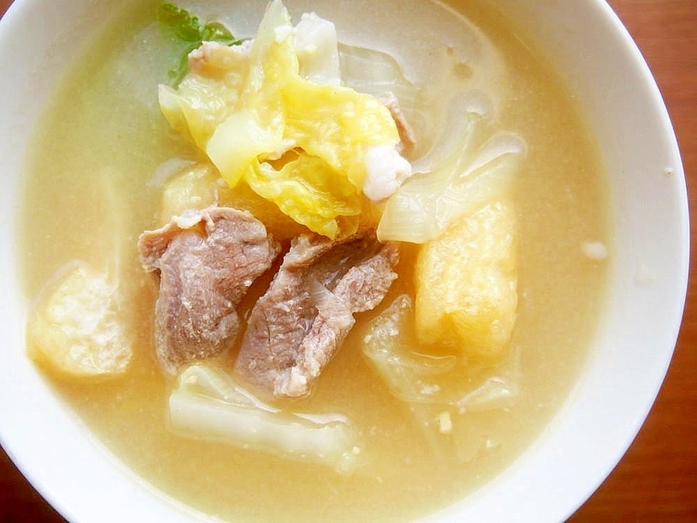 白菜の味噌汁