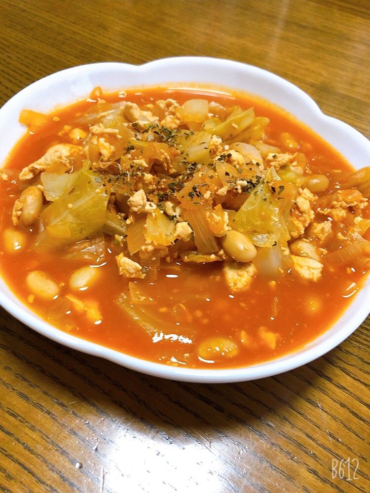 豆腐のトマトスープ