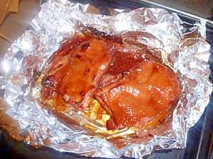 甘タレ漬け鶏肉のオーブン焼き