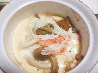 きのこたっぷり　秋の茶碗蒸し