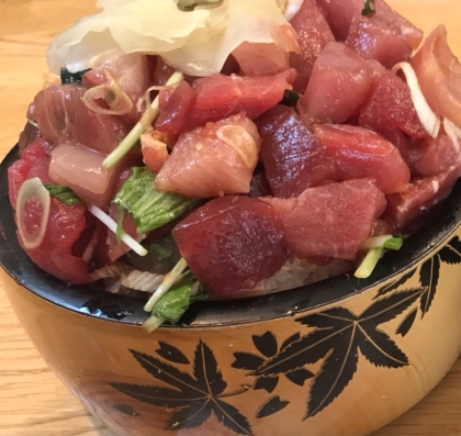 生姜入り♫簡単まぐろ丼