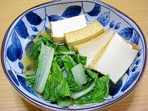 厚揚げと白菜のさっぱり生姜煮