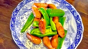 ソーセージとピーマン炒め物 レシピ 作り方 By きのこのみみ 楽天レシピ