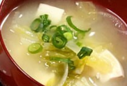 ♢豆腐と白菜のお味噌汁♢