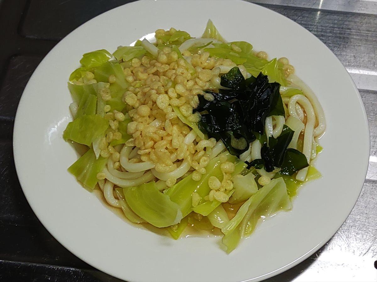 かんたん冷やしタヌキうどん