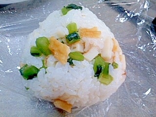 ちくわと野沢菜のすだち風味おにぎり レシピ・作り方 by イ・シュリー