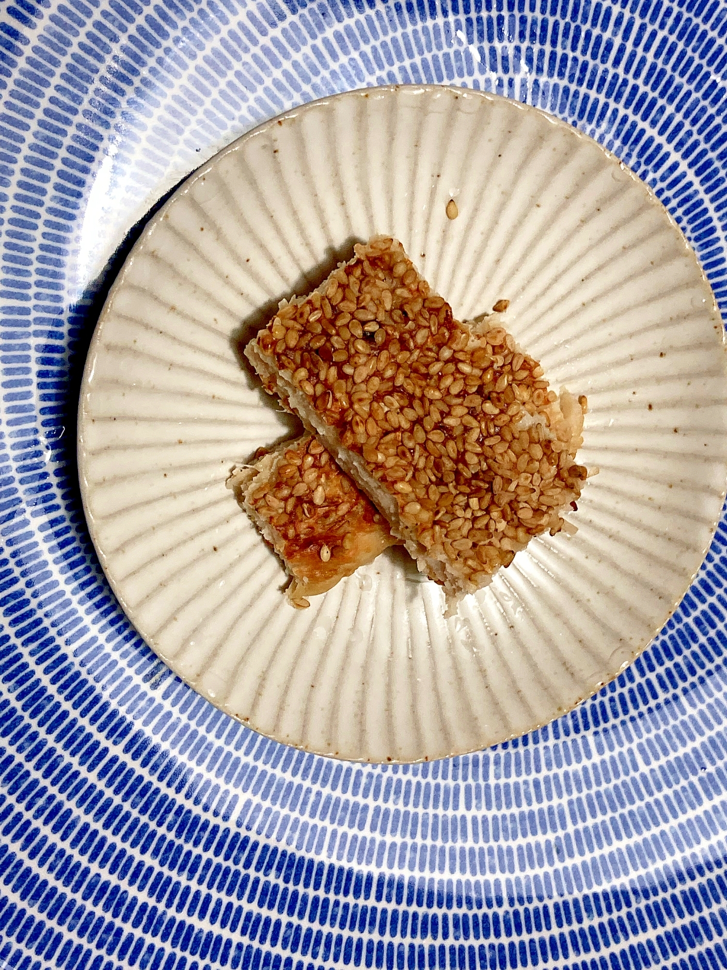 鶏ひき肉とゴマのグリル焼き