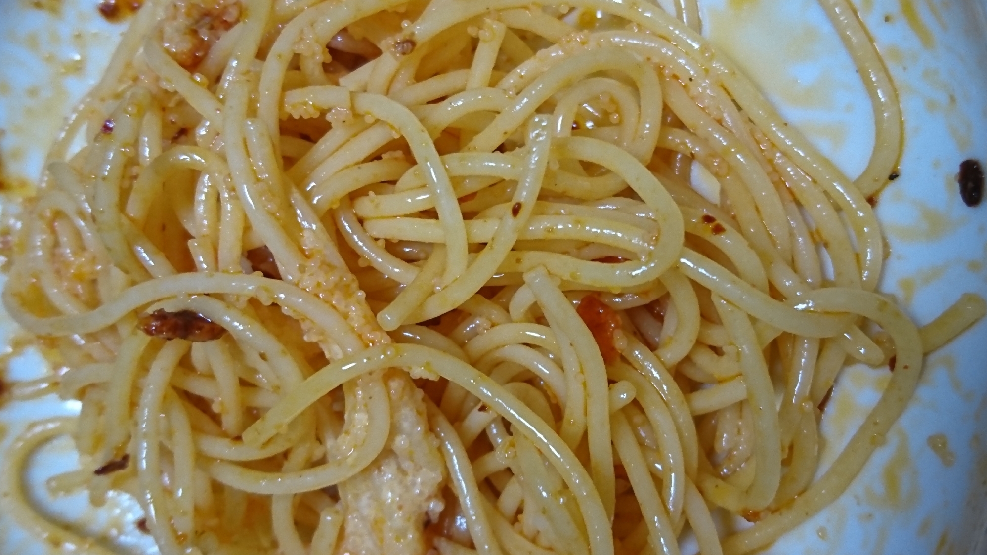 辣油めんたいこパスタ