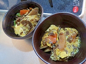 ごぼうと昆布の卵とじ