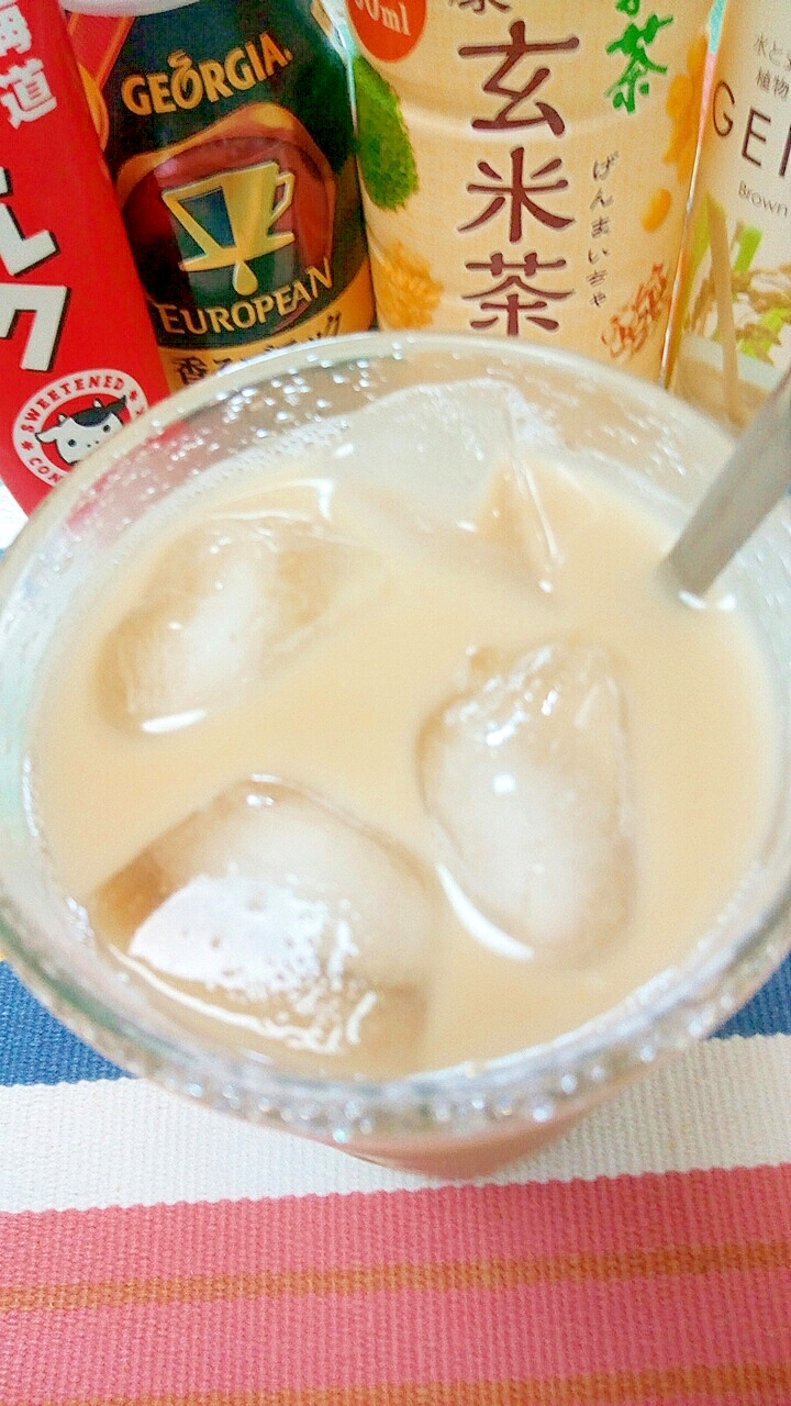 アイス☆ミルキー玄米ライスミルクカフェオレ♪