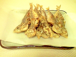 骨まで食べてカルシウム補給 豆鯵のからあげ レシピ 作り方 By ひ たん73 楽天レシピ