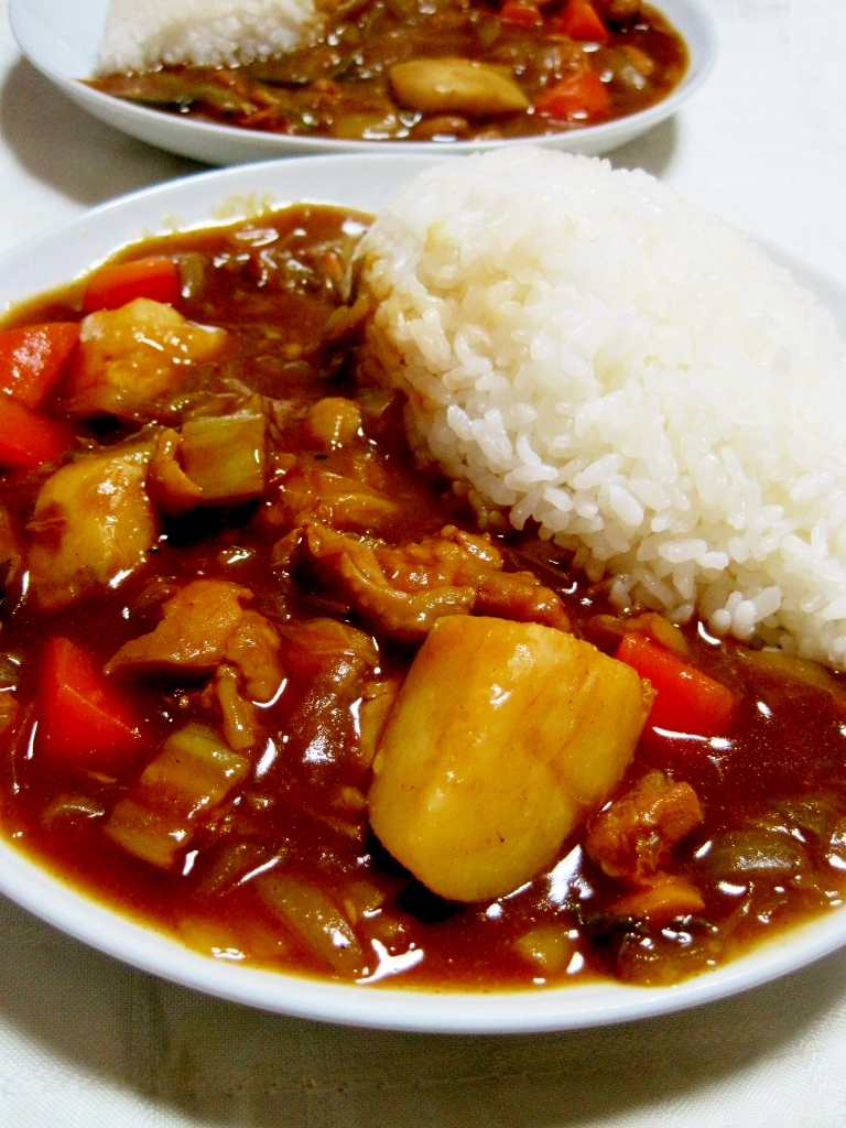 里芋＆白菜☆和風チキンカレー