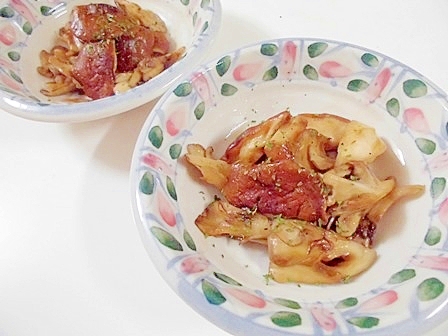 椎茸と舞茸の醤油炒め