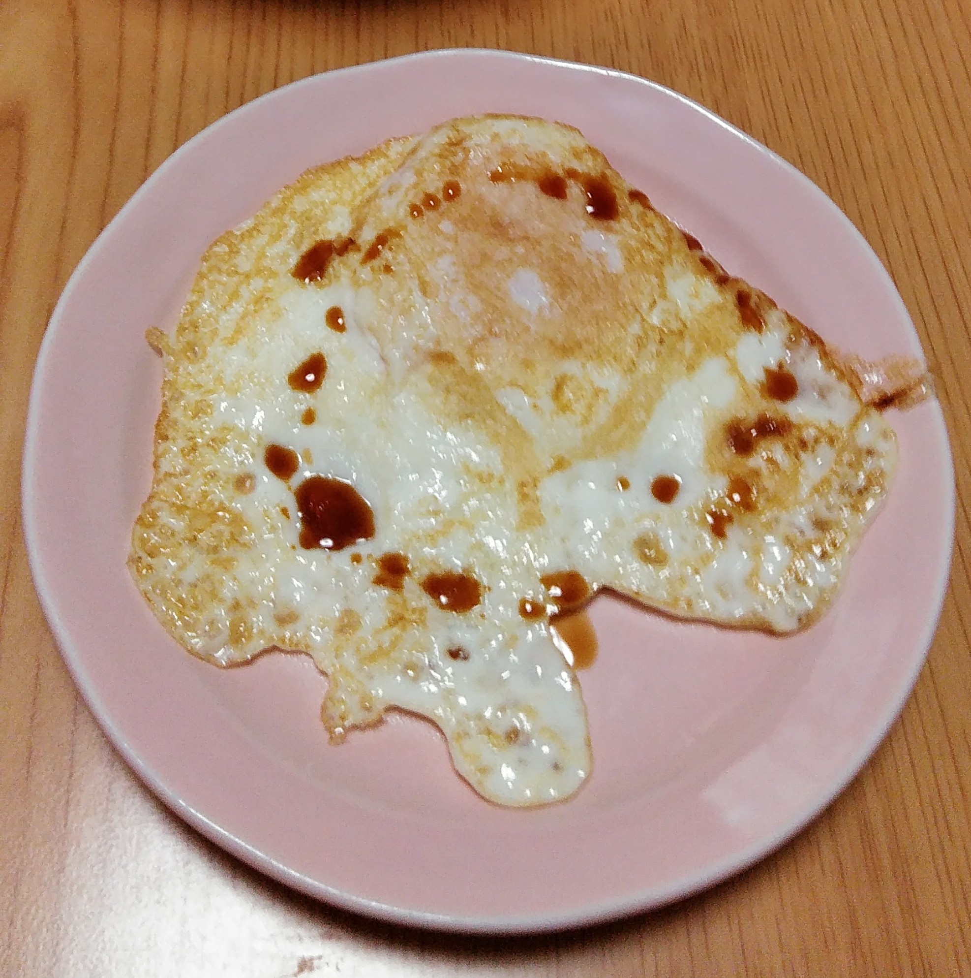 しょうゆがけ♪両面目玉焼き