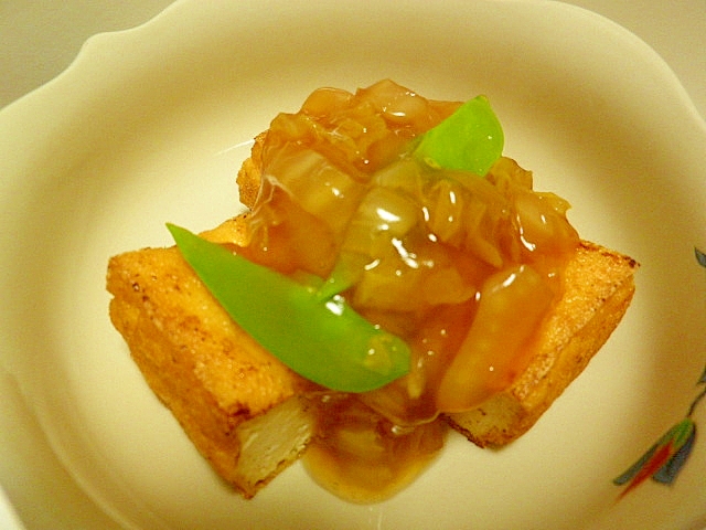 厚揚げの野菜あんかけ