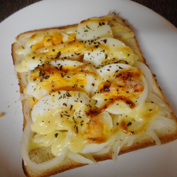 ゆで卵と玉ねぎのマヨトースト レシピ 作り方 By Mococo05 楽天レシピ ゆで卵と玉ねぎのマヨトースト レシピ 作り方 By Mococo05 楽天レシピ