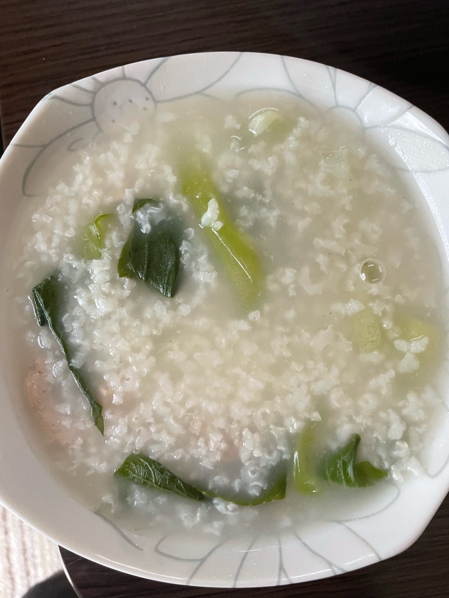 野菜と鶏肉のお粥