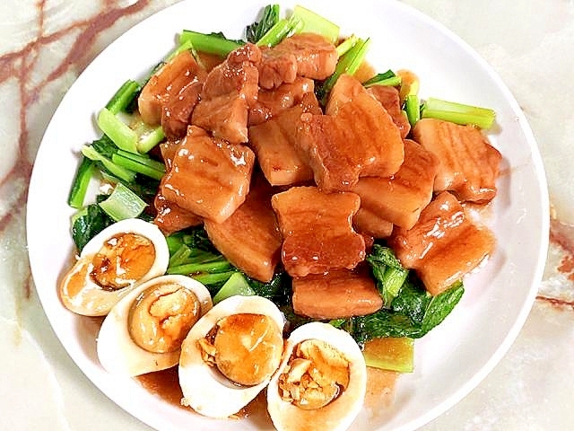 ワンパンで!豚バラの中華風甘酢仕立て♪
